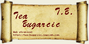 Tea Bugarčić vizit kartica